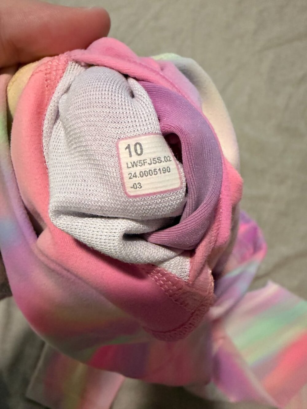 Rare Lululemon Wunder Train High-Rise Tight 25” Psychedelic Wash Multi Size 10 - Picture 4 of 5